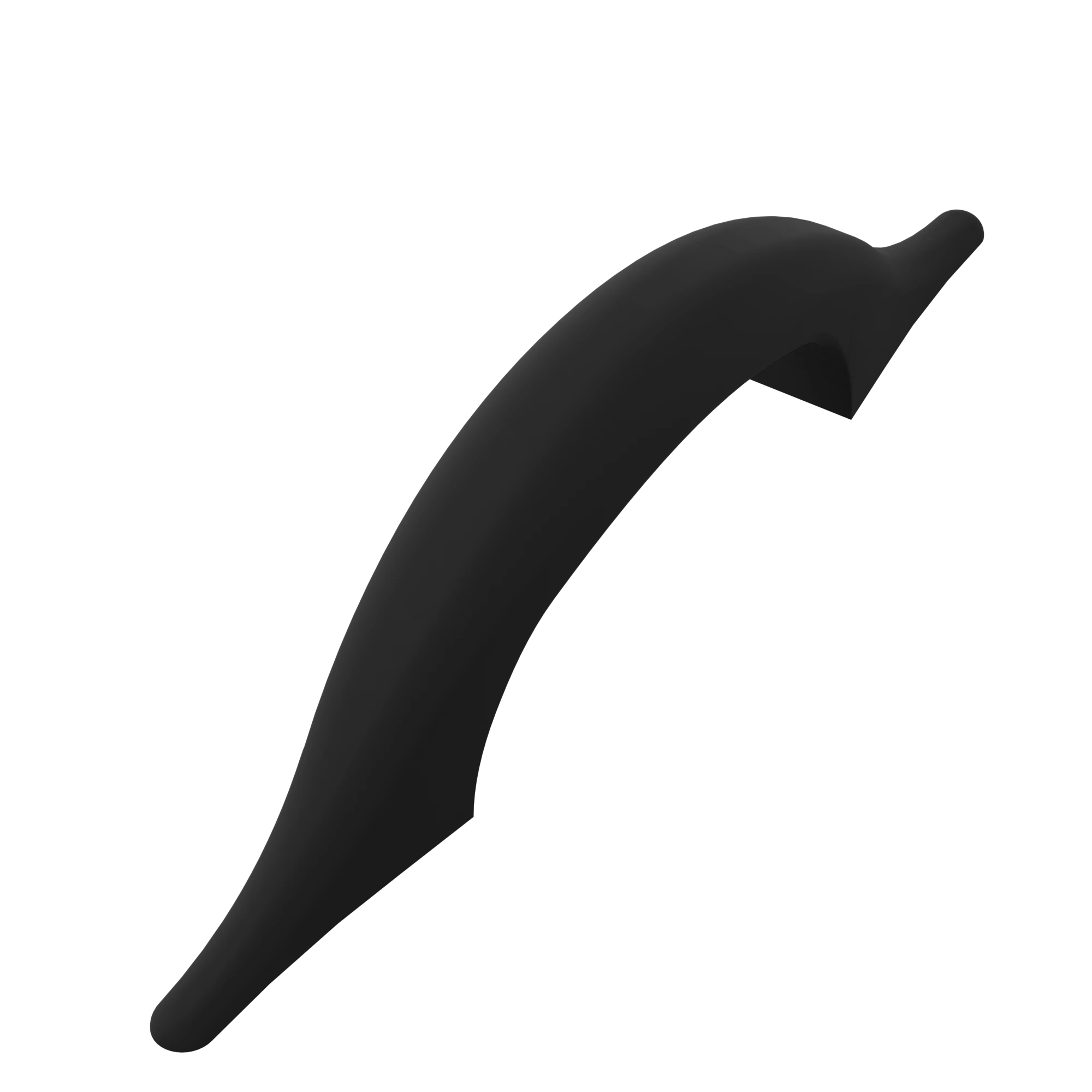 puxador alça curvo orlando 64mm acabamento preto fosco