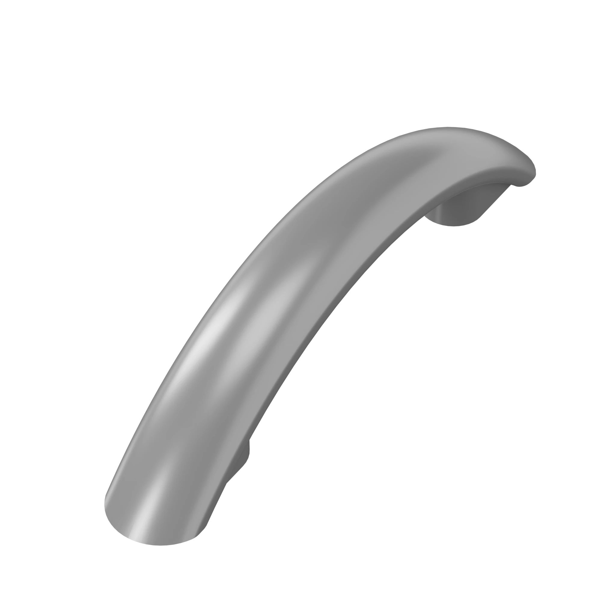 Puxador alça curvo São Francisco 64mm acabamento prata fosco