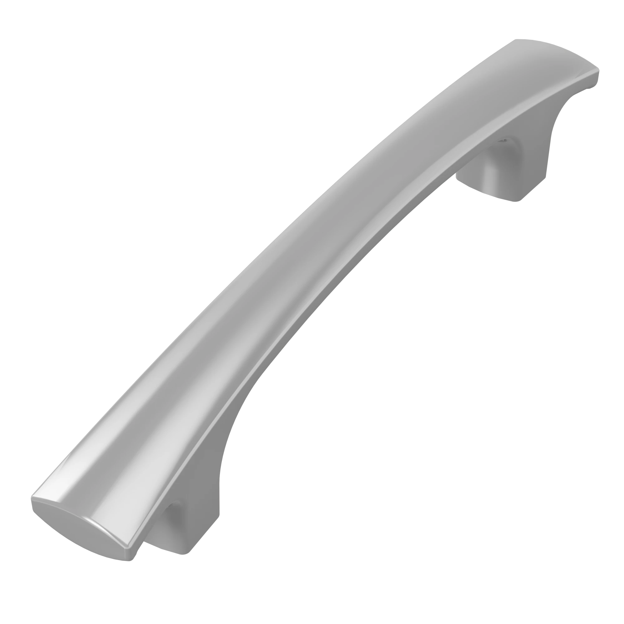 puxador Itapuã 96mm acabamento prata com verniz