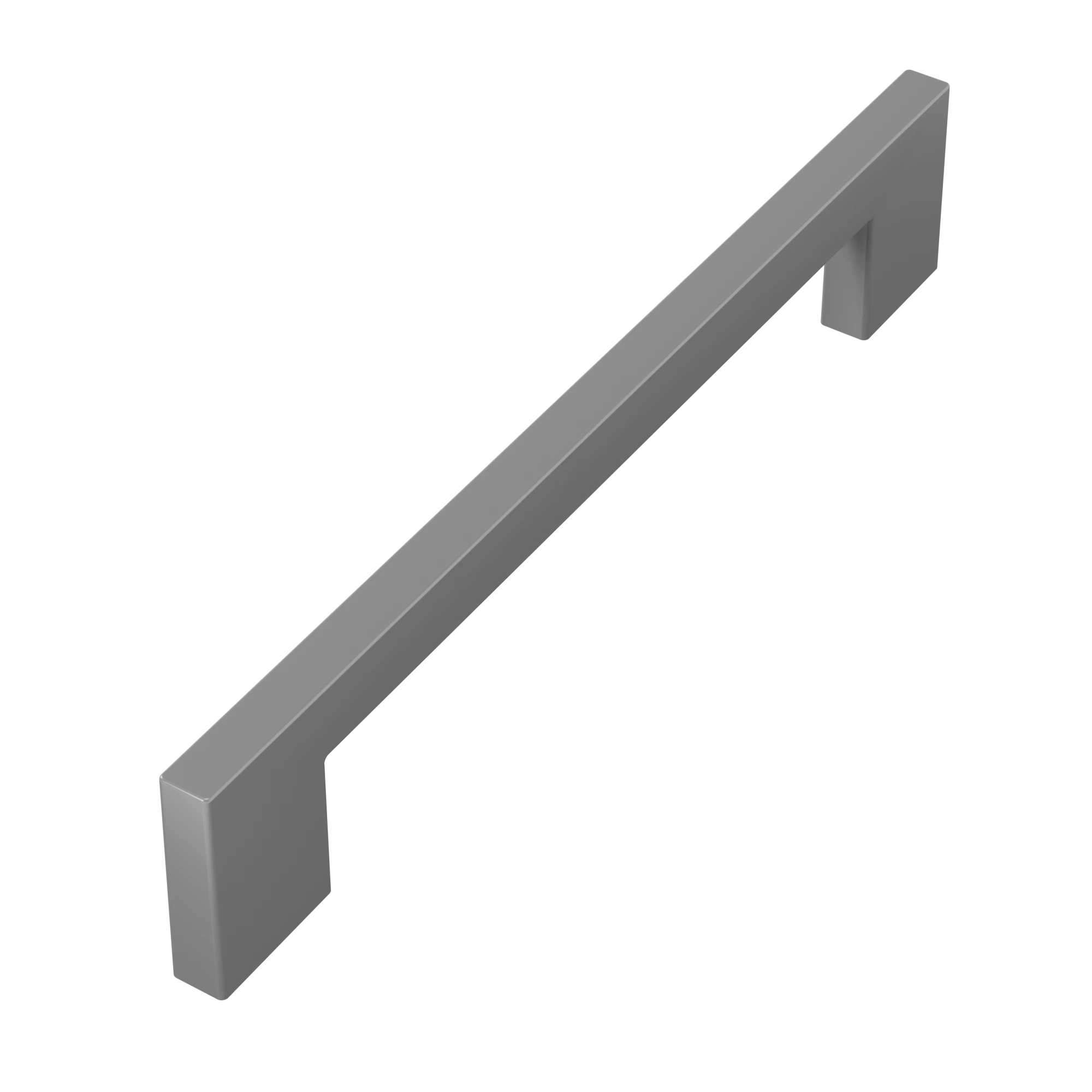 Puxador Alça Reto Chronos 160mm Prata Fosco