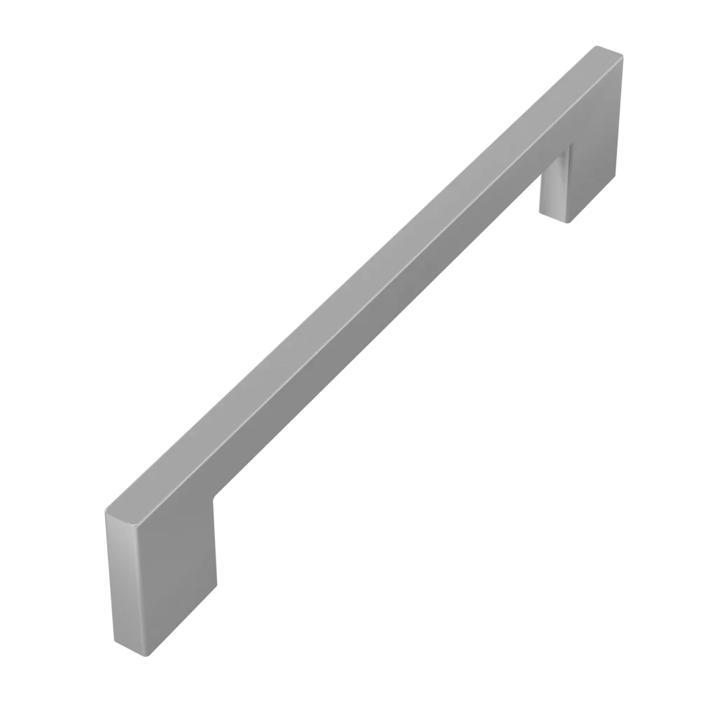 Puxador Alça Reto Chronos 160mm Prata Verniz