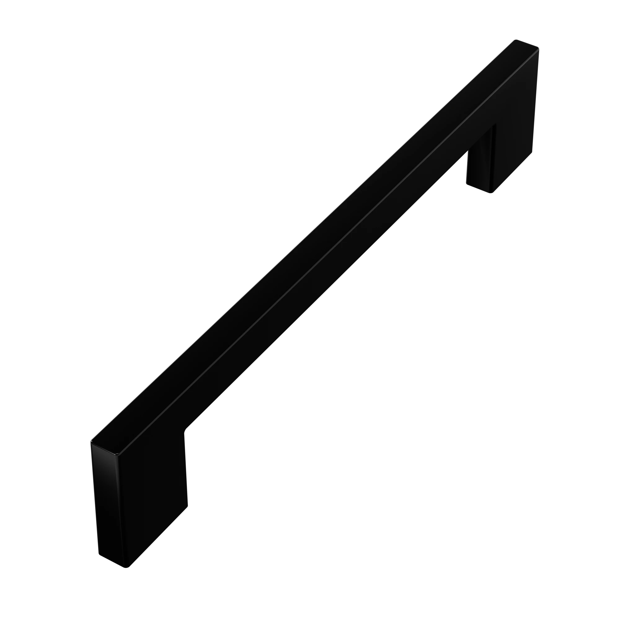 Puxador Alça Reto Chronos 160mm Preto com Verniz