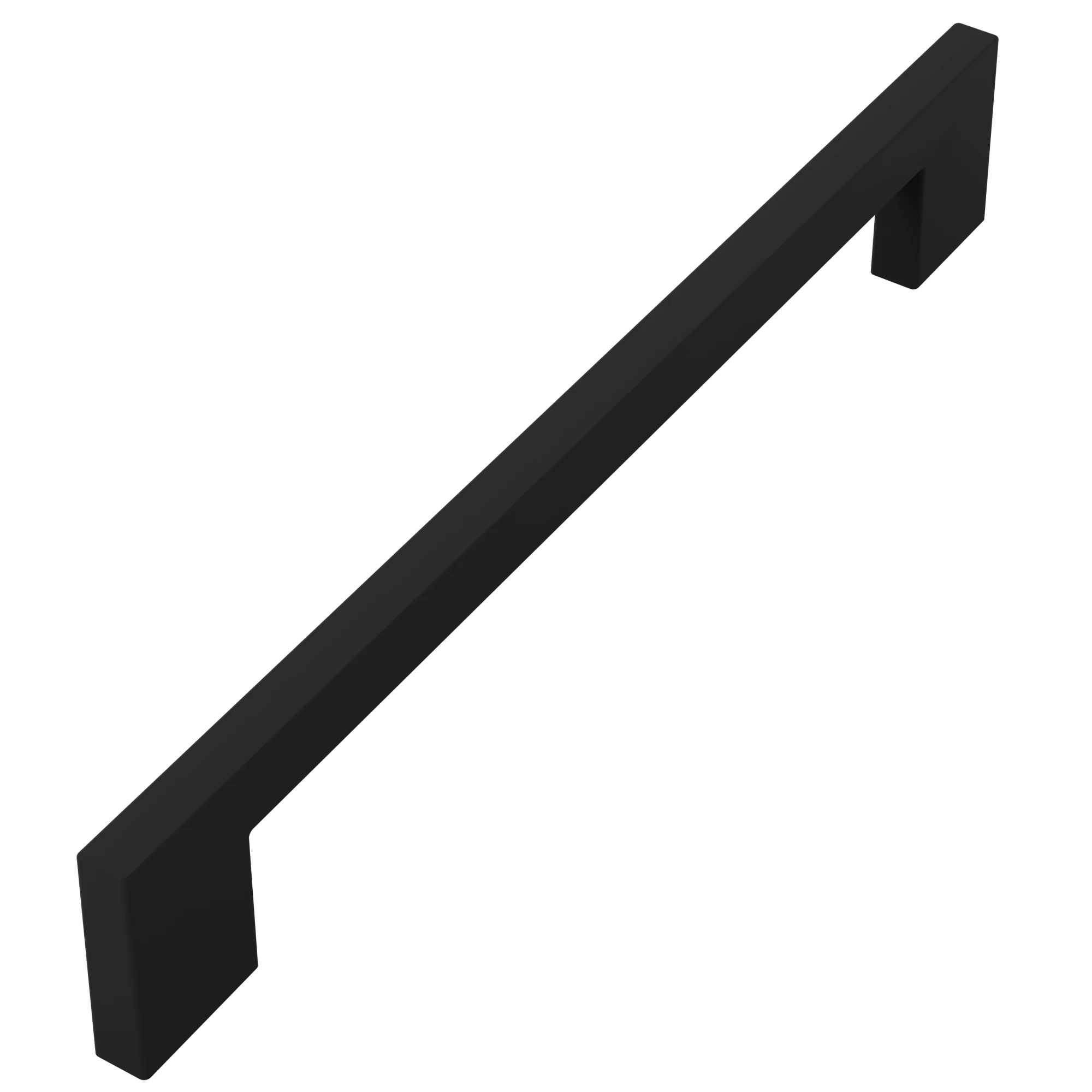 Puxador Alça Reto Chronos 192mm Preto Fosco