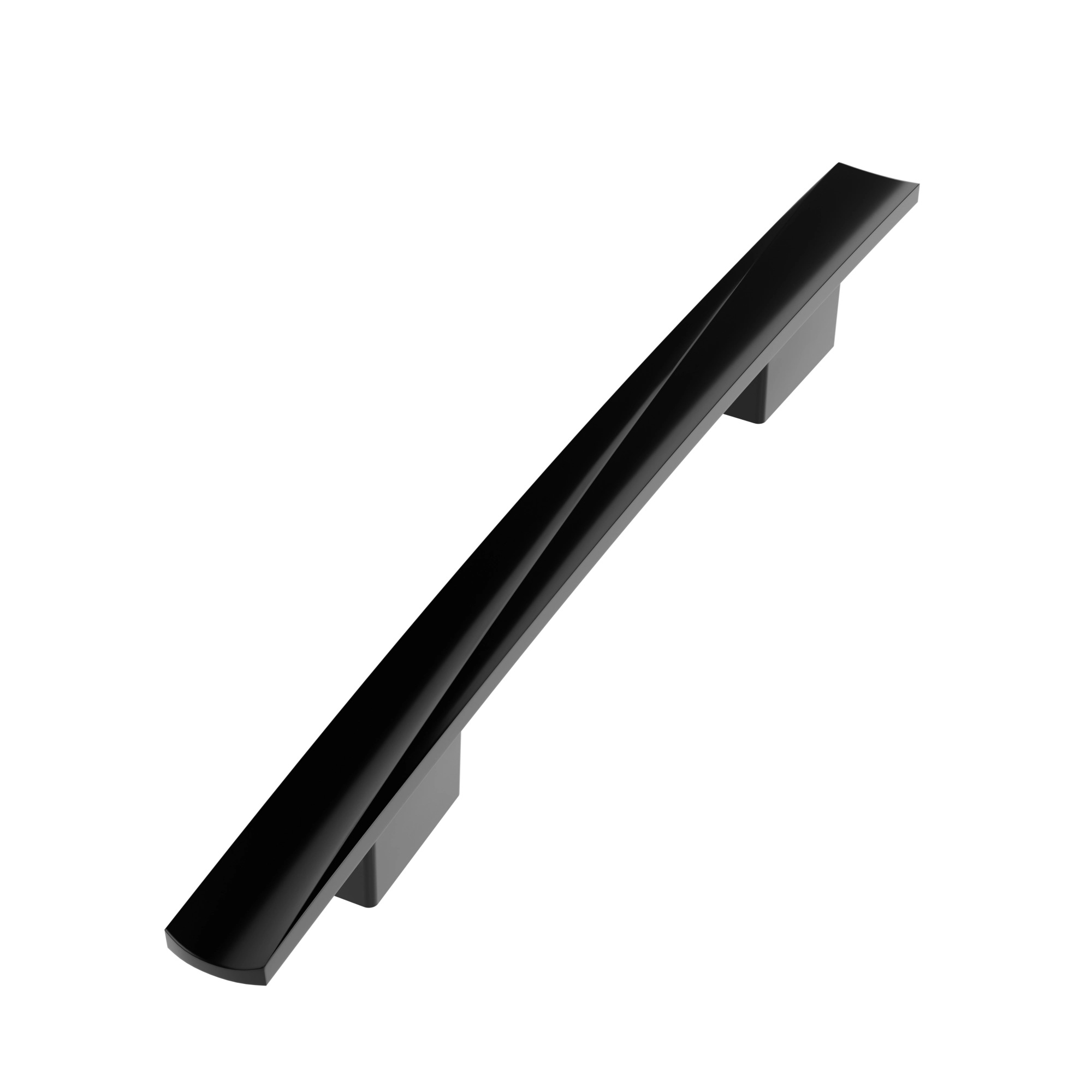 Puxador-Alca-Reto-Munique-192mm-preto-verniz