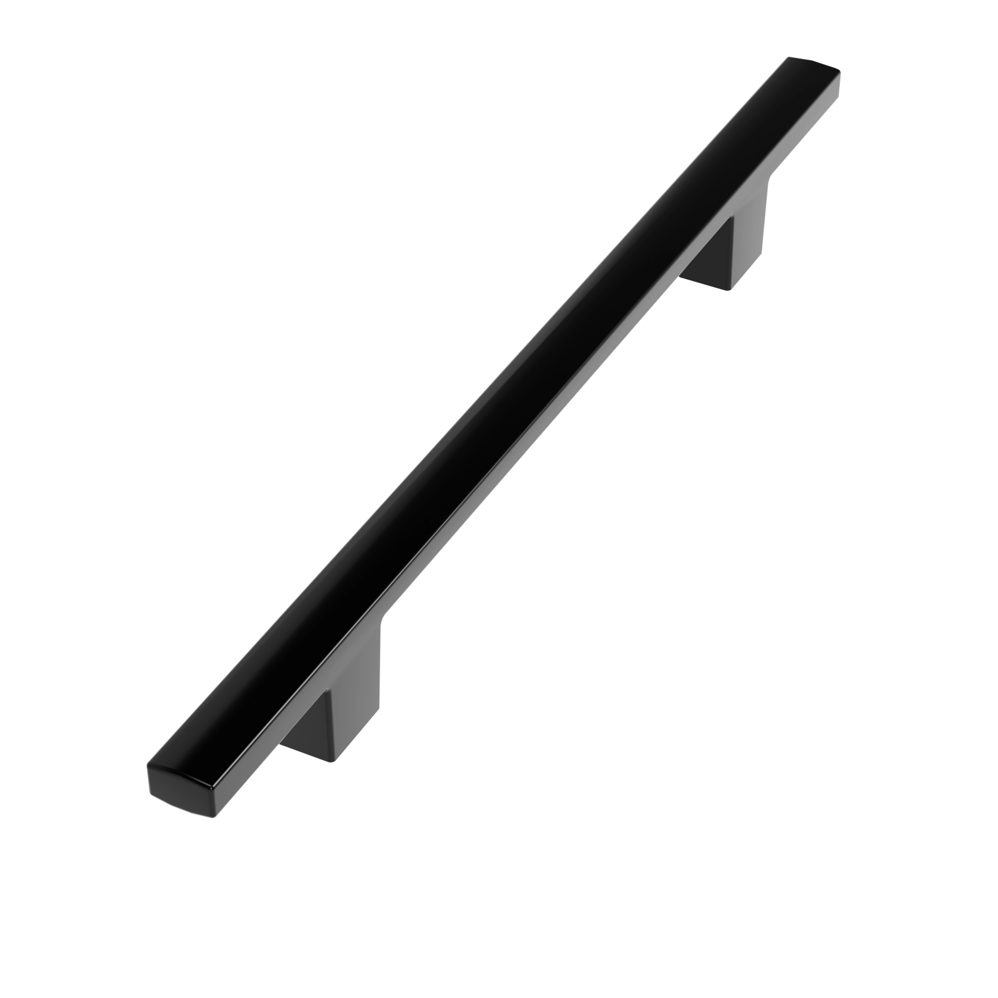 Puxador-Alca-Reto-Stilus-192mm-preto-verniz